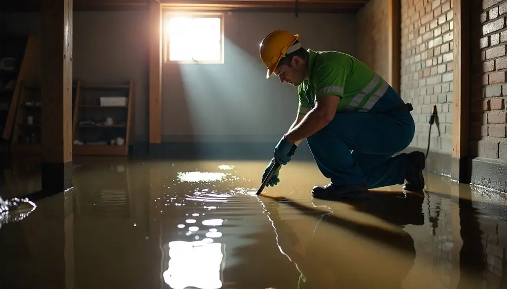 Professional water damage restoration services in Harsens Island, MI